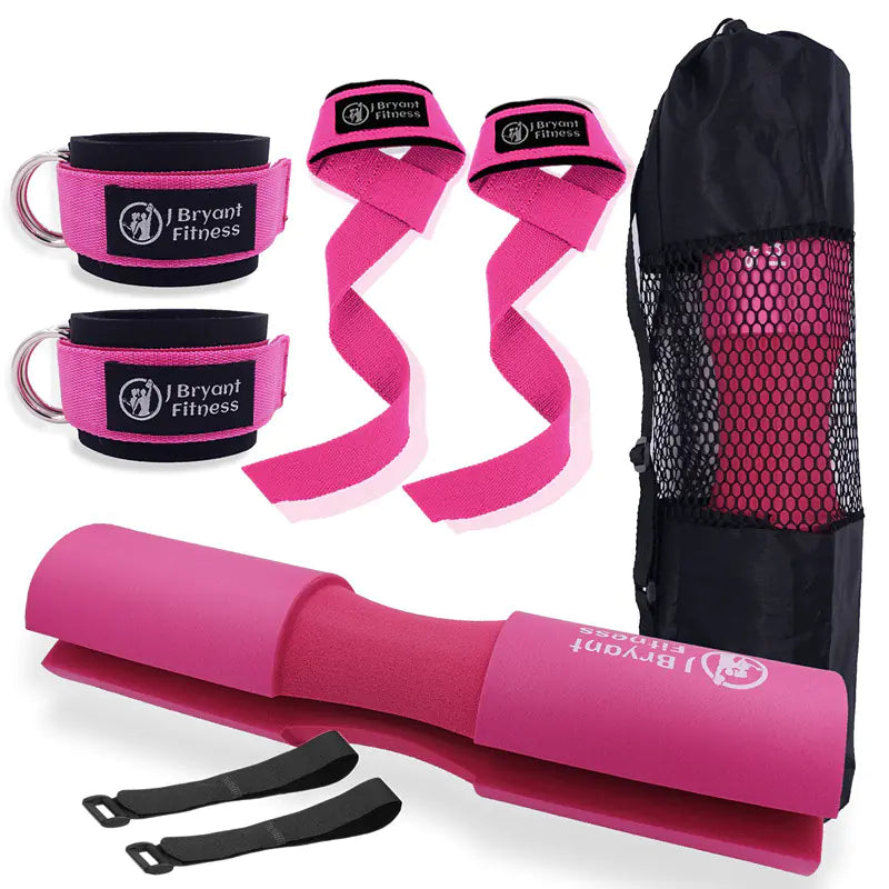 Barbell Pad Set with Ankle Strap for Hip Thrusts